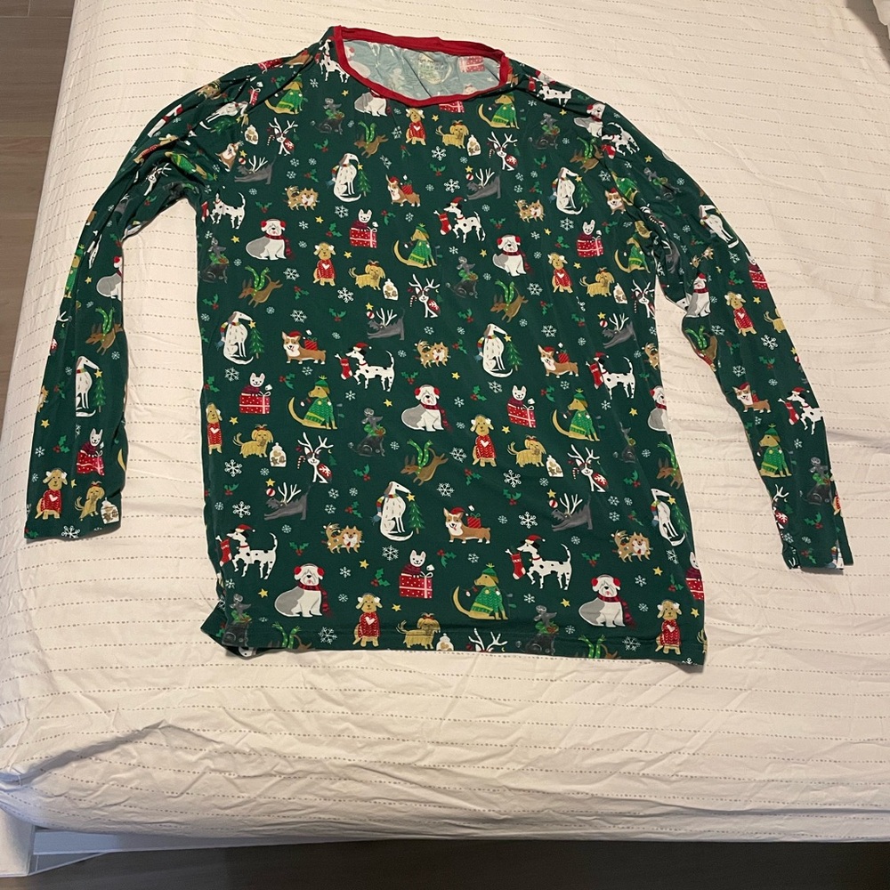Little sleepies men’s holiday hound top XL